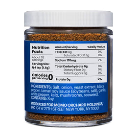 Serving bowl with Momofuku Savory Seasoned Salt shaker for versatile meals.