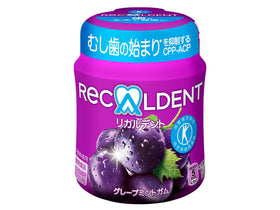 Monderizu grape mint gum bottle front view highlighting refreshing packaging
