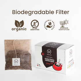 Mondo cold brew recipe: steep coffee bag in cold water for 8–12 hours.