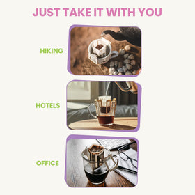 Mondo Drip cup setup demonstrates easy single-serve brewing