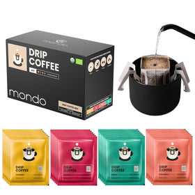 Mondo Drip Coffee Pack Colombia – single-serve convenience for a fresh, aromatic cup.