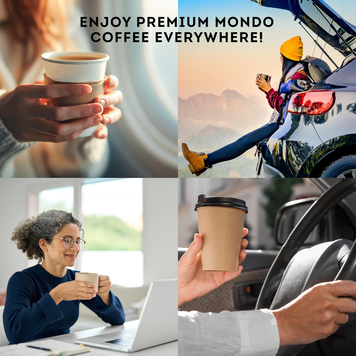 Mondo single-origin blends from Brazil, Colombia, Costa Rica, Guatemala, and Honduras.