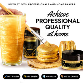 MONÉGASQUE edible glitter on cakes and cookies creates festive sparkle.
