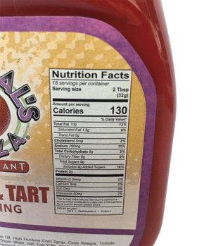 Monical's Sweet & Tart Dressing label highlights ingredients for quick meal prep.