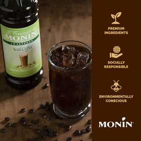 Monin packaging uses BPA-free, recyclable materials to support sustainability.
