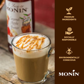 Monin Caramel Apple Butter Syrup cocktail mixer for seasonal, balanced, fruity cocktails.