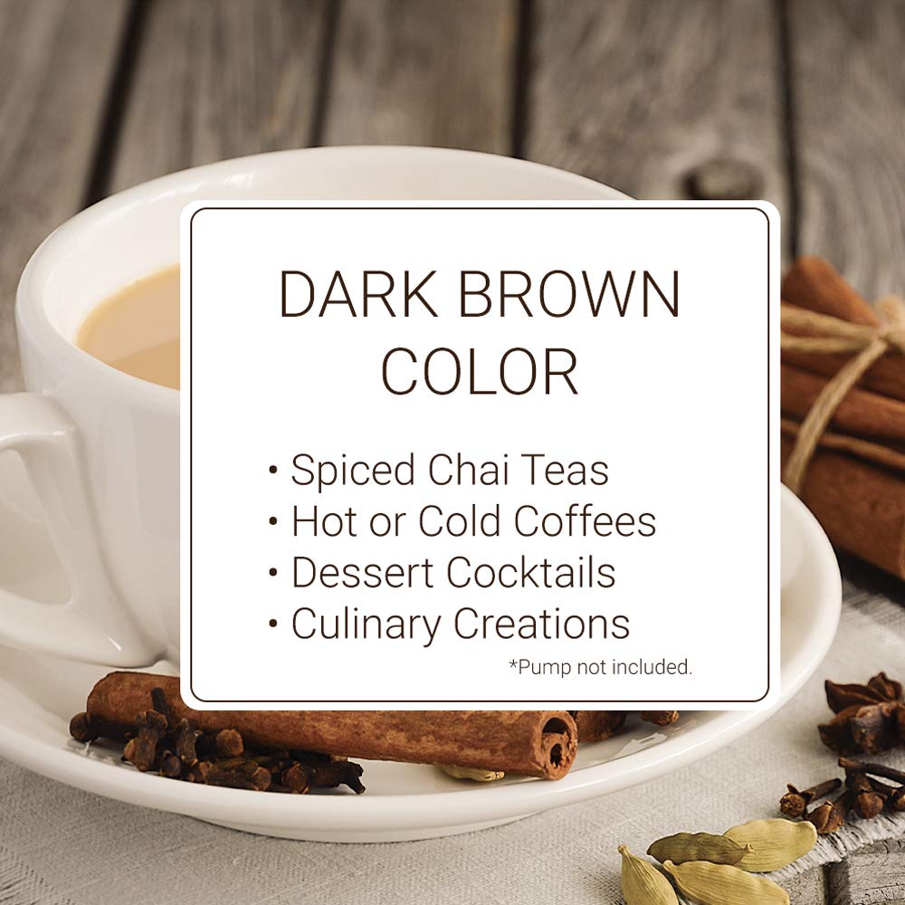 Monin Chai Tea Concentrate cup with steam for cozy chai.