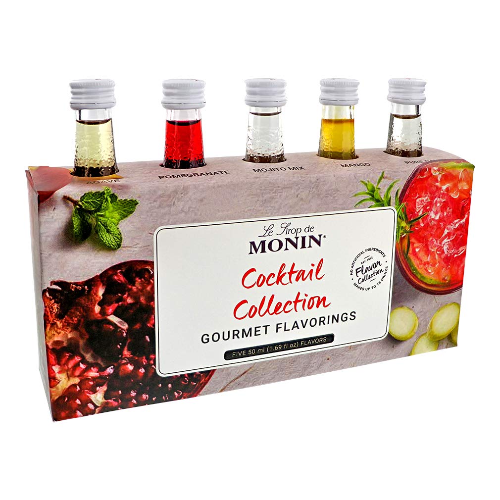 Monin classic collection pomegranate bottle, vibrant tart flavor for cocktails