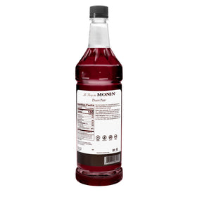 Pouring Monin Desert Pear Syrup elevates cocktails with prickly pear depth.