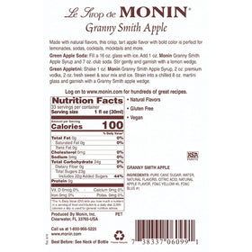 Monin Granny Smith Apple Syrup glass cocktail inspiration for mixed drinks