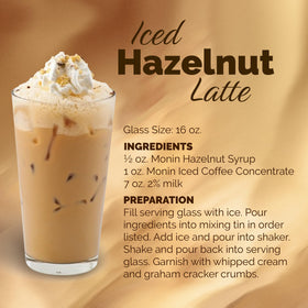 Monin Hazelnut Syrup cocktail-mixer pairs with spirits for a warm roasted-nut finish.