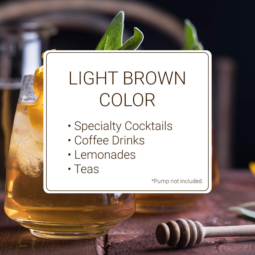 Monin honey sweetener cocktail mixer illustrating versatile flavor for cocktails