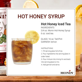Cocktail prepared with Monin Hot Honey Syrup for nuanced spice and sweetness.
