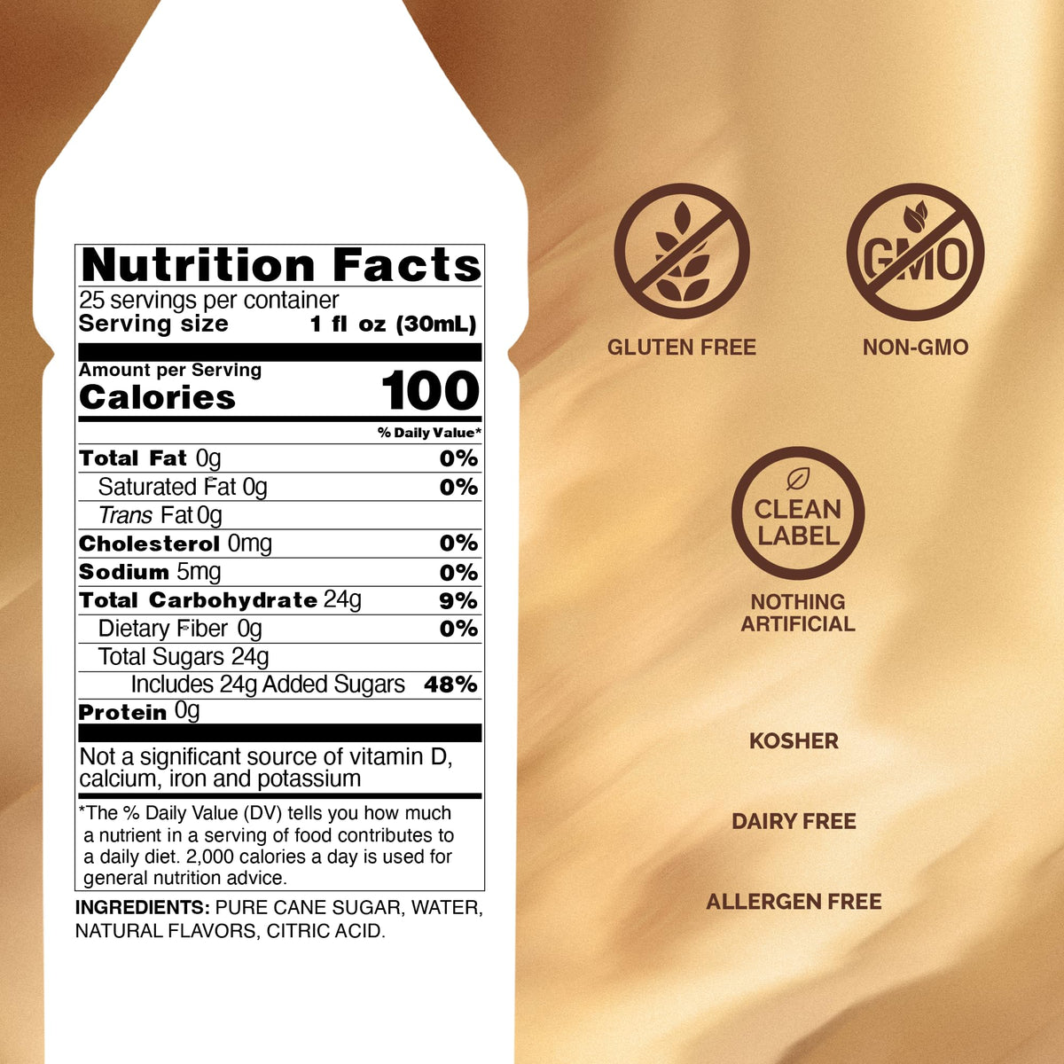 Monin Irish Cream Syrup pour into latte creates creamy, nutty notes.