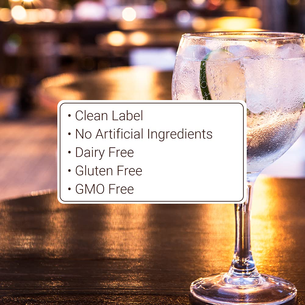 Monin Lavender Lemon Syrup ingredients list highlights allergen-free options.