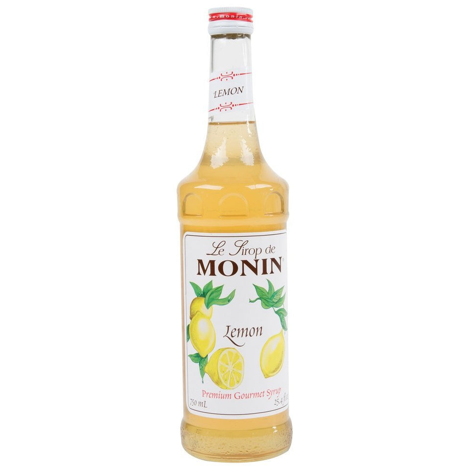 Monin Lemon Syrup 750ml bottle ready for everyday use and mixing