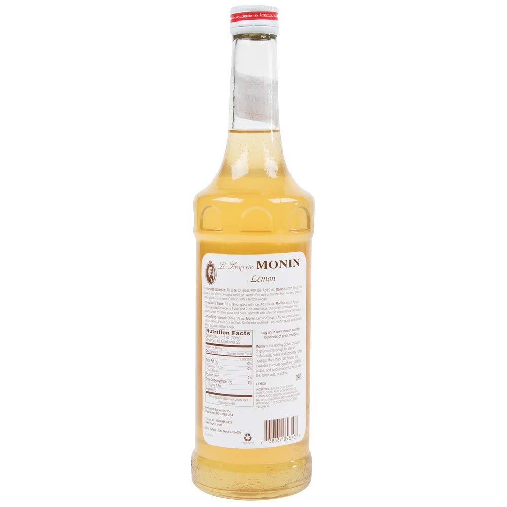 Monin Lemon Syrup pump-top for easy dispensing