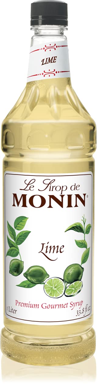 Monin Lime Syrup bottle for vibrant cocktails and beverages