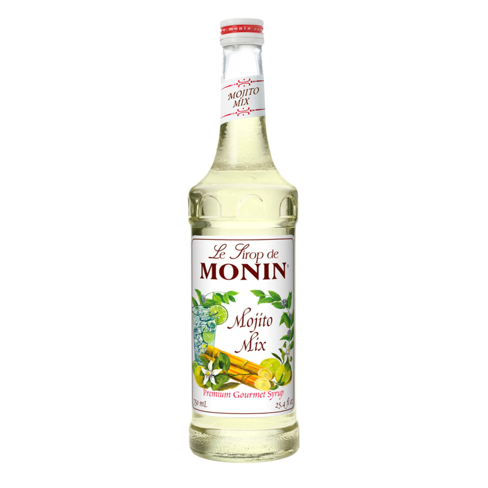 Monin Mojito Mix bottle front view for versatile cocktails