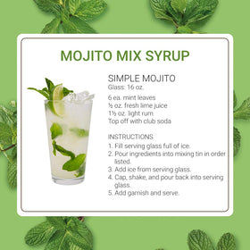 Monin Mojito Mix ingredients list emphasizes allergen-friendly profile