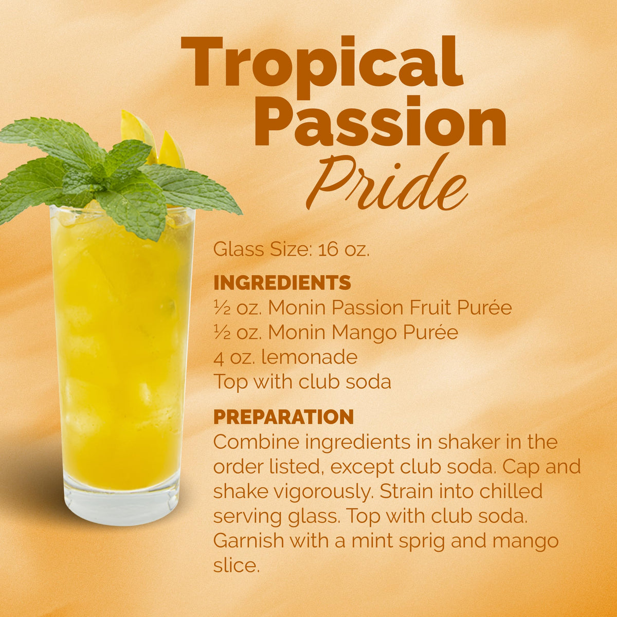 Monin Puree ingredients mention cane sugar and natural flavors for versatility