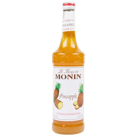 Monin Pineapple Syrup bottle ready for tropical beverages