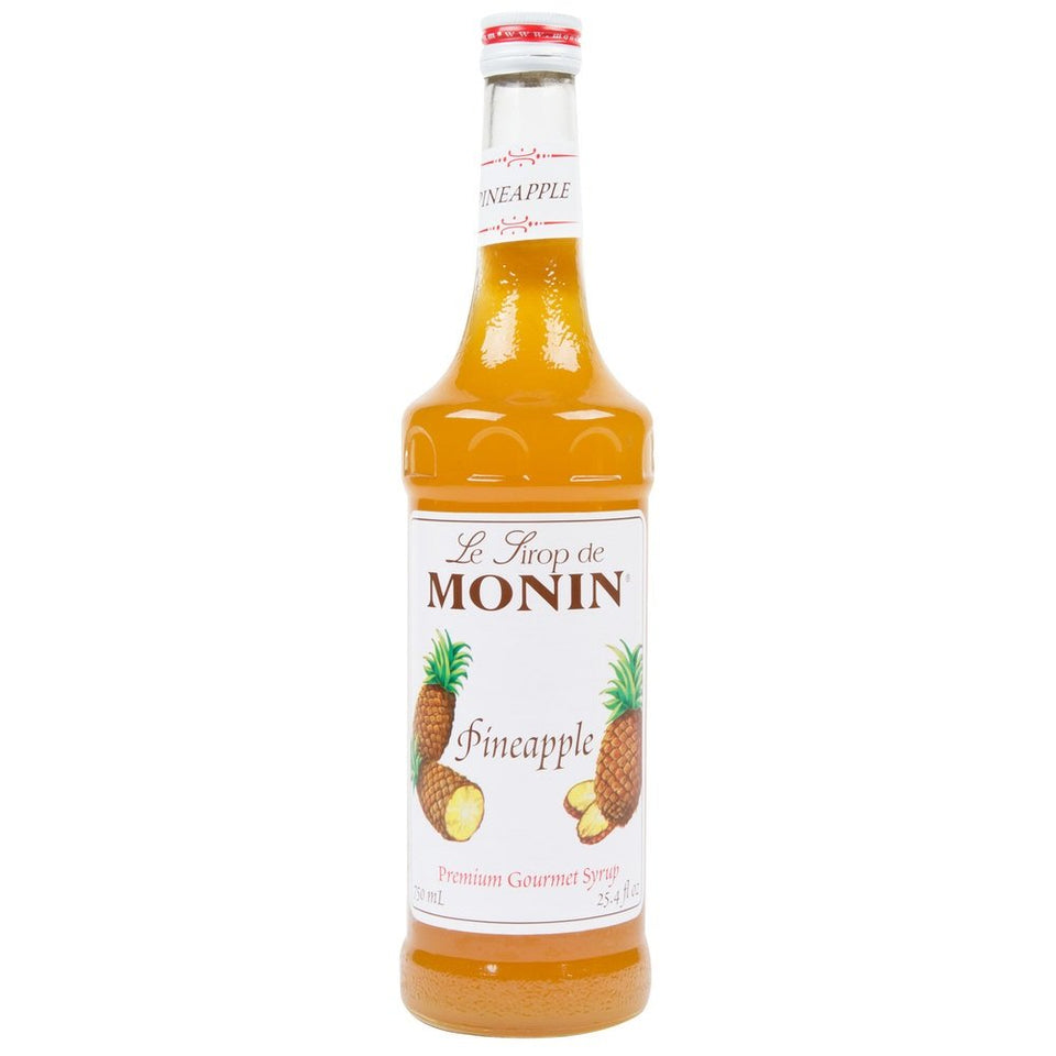 Monin Pineapple Syrup bottle ready for tropical beverages