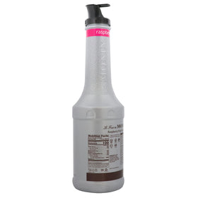 Monin Raspberry Purée bottle 1L—convenient for home bars and cafes.