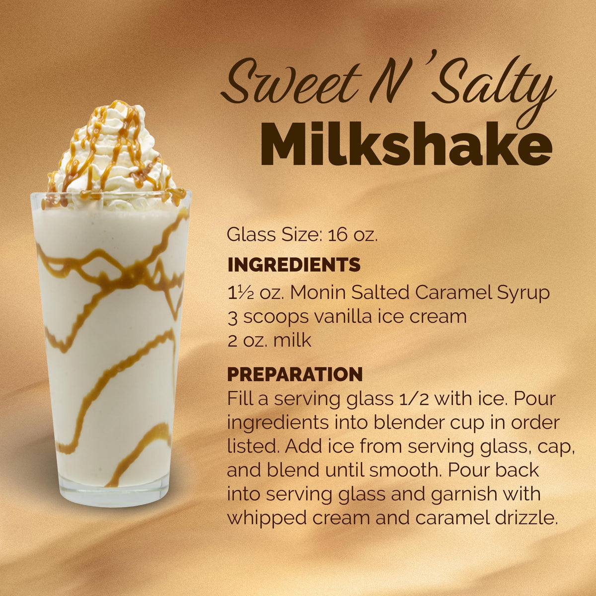 Monin Salted Caramel Syrup cocktail glass garnished with citrus