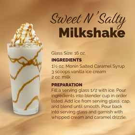 Monin Salted Caramel Syrup cocktail glass garnished with citrus