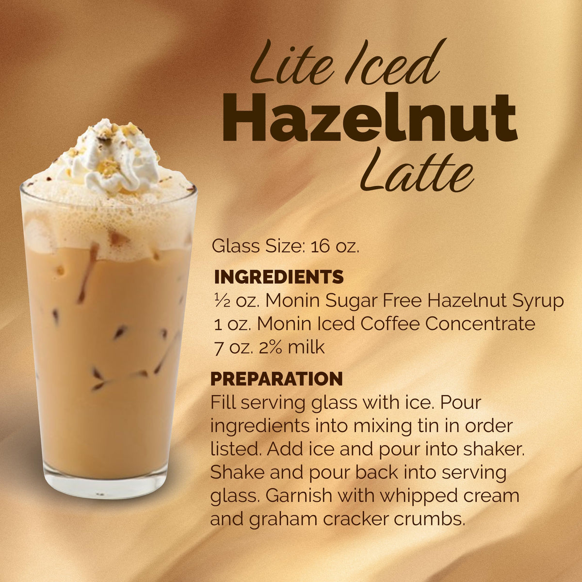 Monin Sugar Free Hazelnut Syrup packaging highlighting green packaging and sustainability