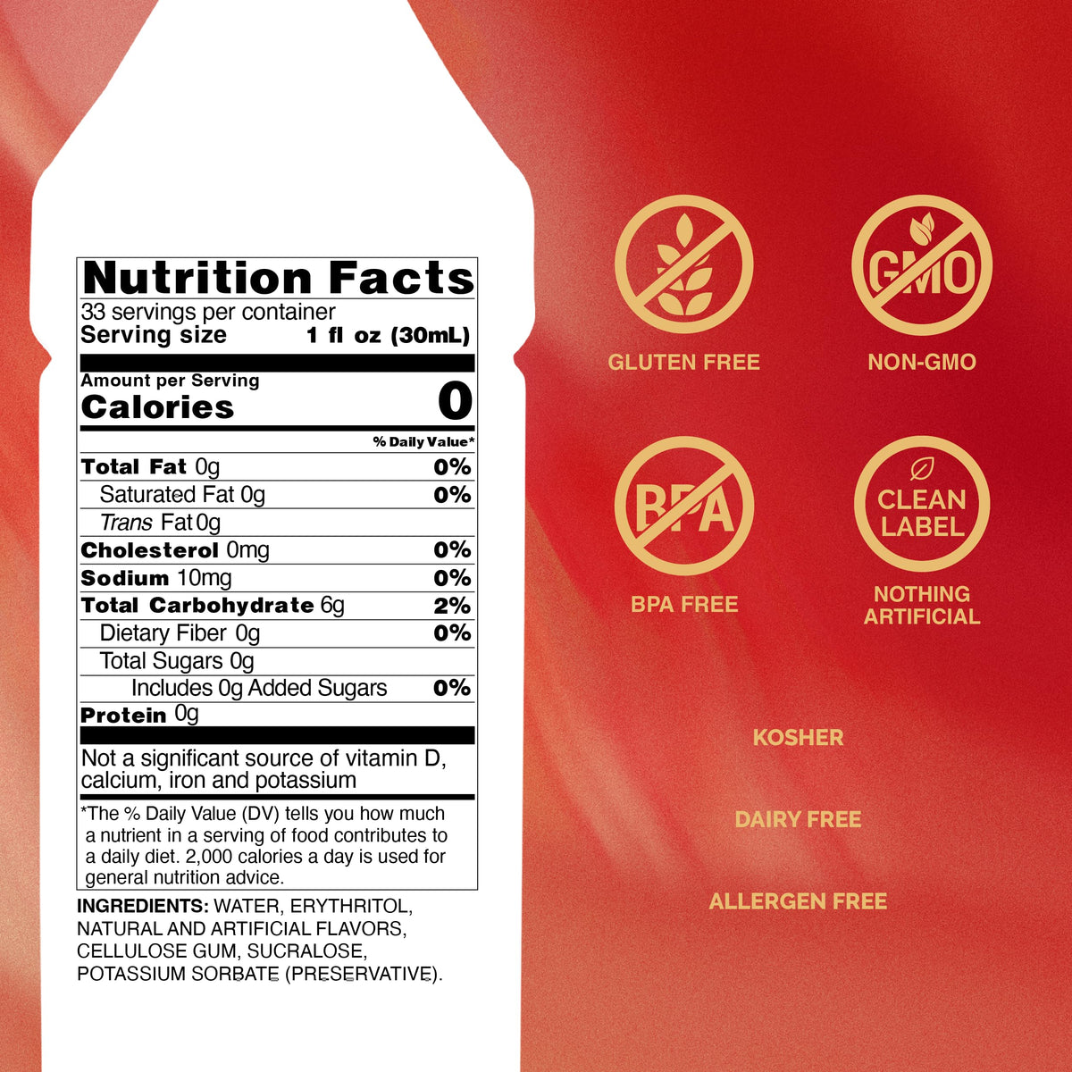 Pouring Monin Sugar Free Raspberry Syrup adds balanced flavor to drinks