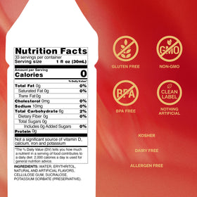 Pouring Monin Sugar Free Raspberry Syrup adds balanced flavor to drinks