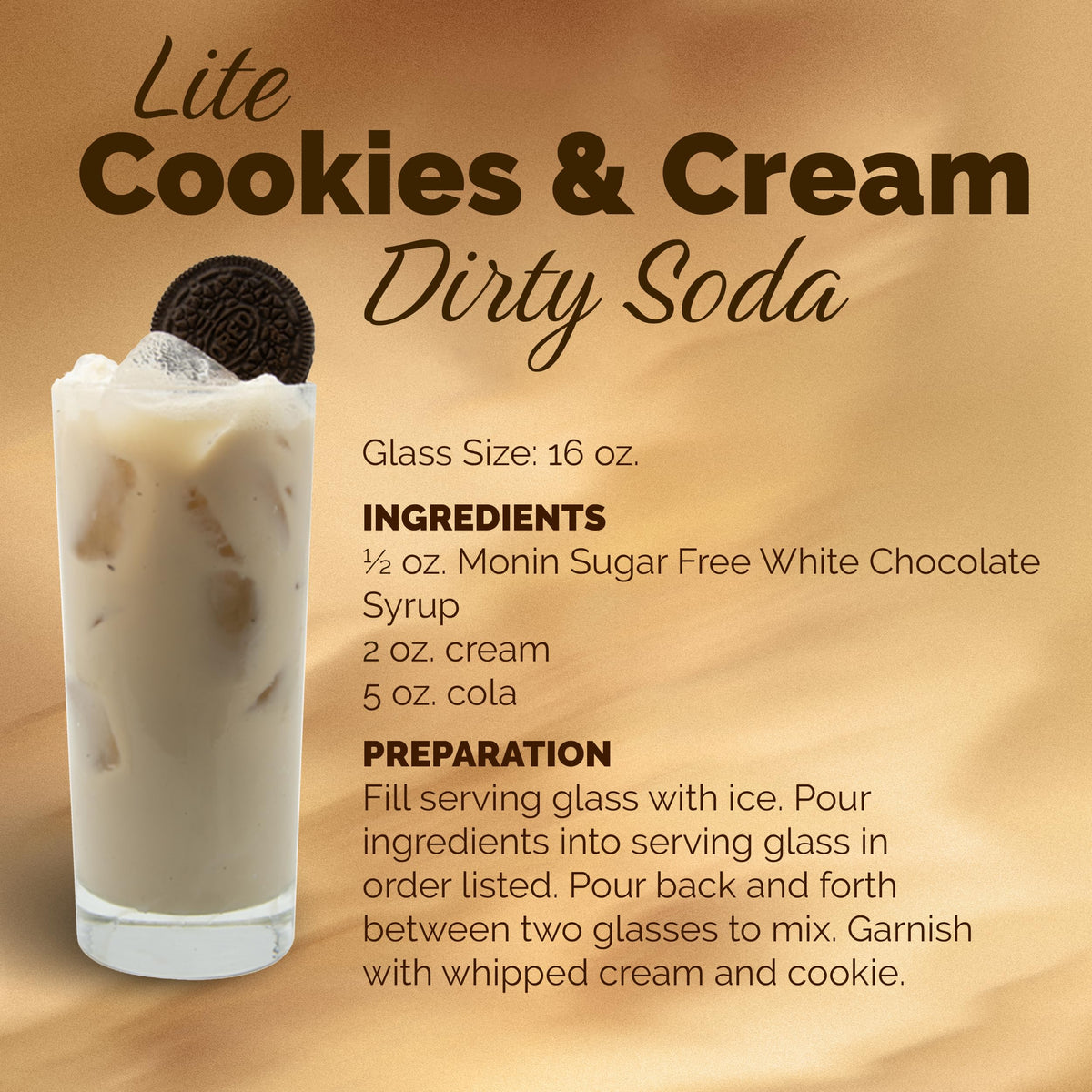 Monin Sugar Free White Chocolate syrup bottle on a kitchen shelf for quick sweetness