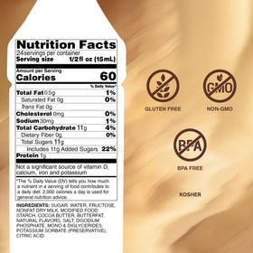 Monin White Chocolate Sauce latte topping adds luxurious sweetness to lattes