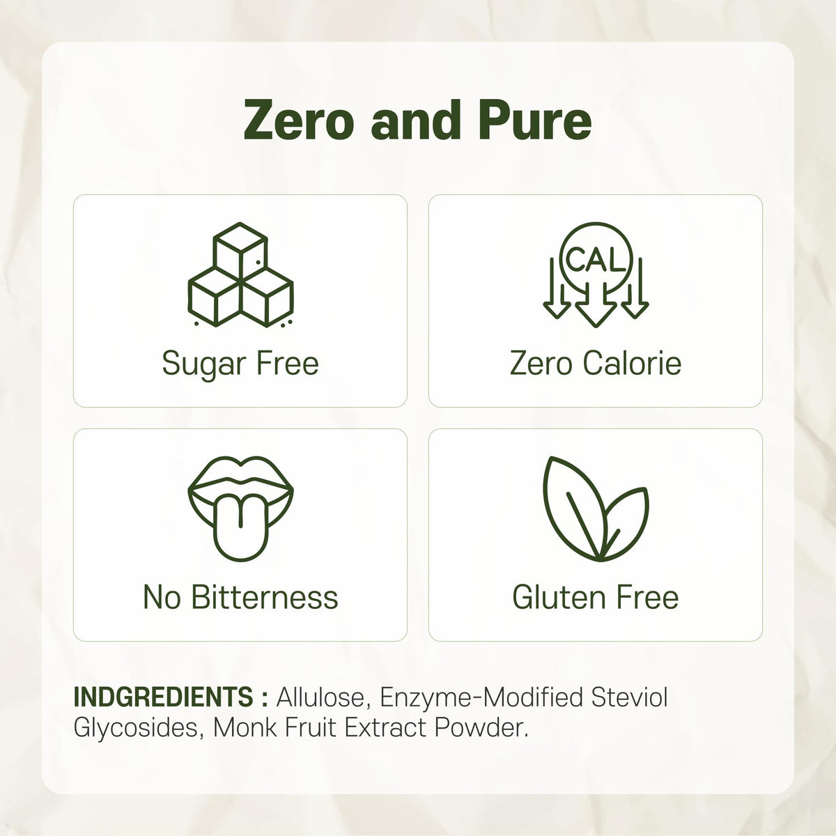 MONKSHUSHU Allulose Syrup label highlighting natural monk fruit and allulose