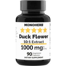 MONOHERB Duck Flower Extract bottle—extra-strength 10X formula for daily wellness support.