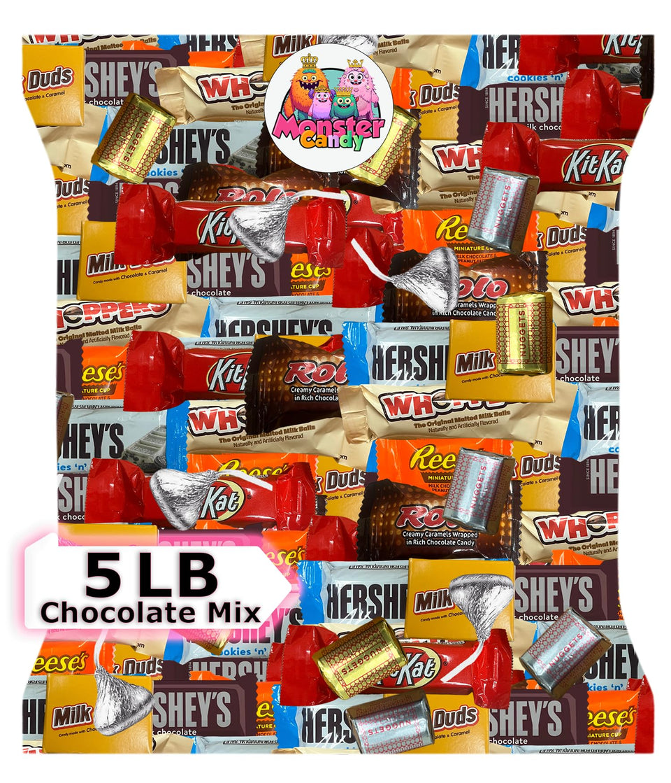 Monster Candy 5 lb chocolate mix bulk, perfect for party favors and bulk sharing