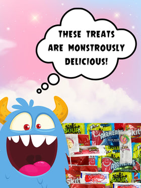 Monster Candy bulk candy bags: fun assorted treats ideal for crowd-pleasing party favors.
