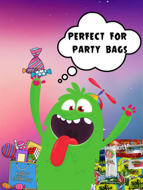 Monster Candy lollipops variety: eye-catching selections that kids love at parties.
