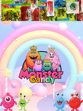 Monster Candy Valentines Day candy: vibrant assortment for romance-themed events and gifting.