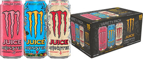 Monster Energy Juice Monster Variety Pack collection shows three bold flavors for on-the-go energy.