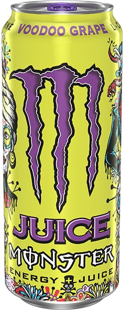 Monster Energy Juice Voodoo Grape pack-15 stacked for bulk energy on the go.