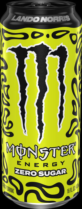Monster Energy Lando Norris Zero Sugar can with melon-yuzu flavor and refreshing finish