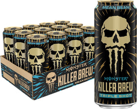 Monster Killer Brew Mean Bean can delivers bold coffee flavor and caffeine boost for busy mornings.