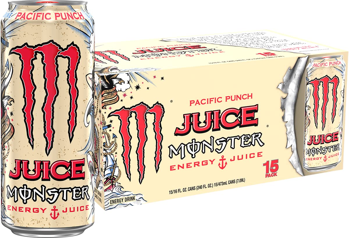 Monster Pacific Punch can front view ready for an energy boost on the go.