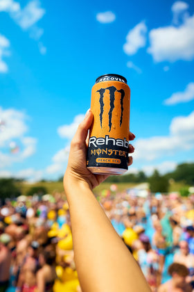 Peach-infused electrolytes support hydration during busy shifts.