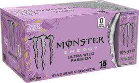 Monster Ultra Wild Passion 15 pack display for convenient on the go use