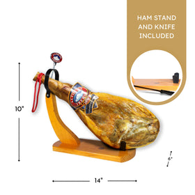 Monte Nevado Altos de Iberia Serrano ham board with cheese for tapas