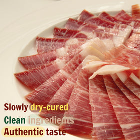Monte Nevado Altos de Iberia Serrano ham knife and sharpener for clean cuts